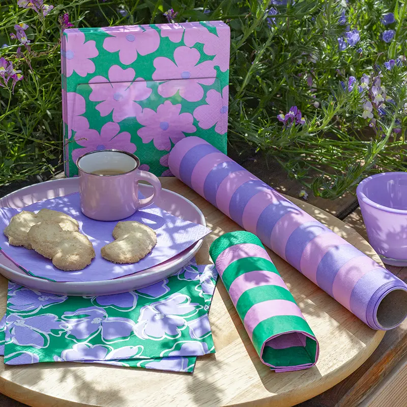 Tischläufer Just Stripes lilac