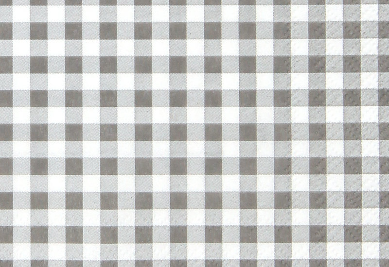 Karo-Servietten in Grau