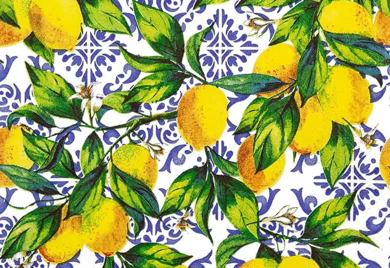 Citrus Branches on Tiles foobar
