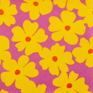 Floral Pop Art yellow