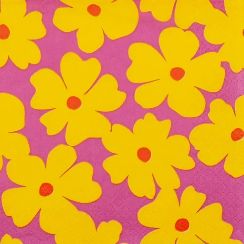 Floral Pop Art yellow