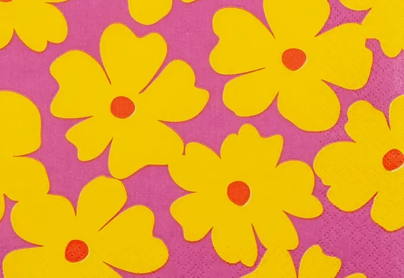 Floral Pop Art yellow foobar