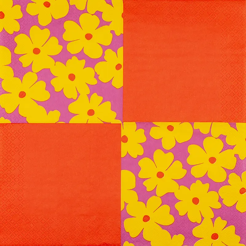 Floral Pop Art yellow