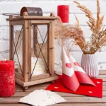 thumbnail KombiSet Punched Heart Pearl Effect red/ivory