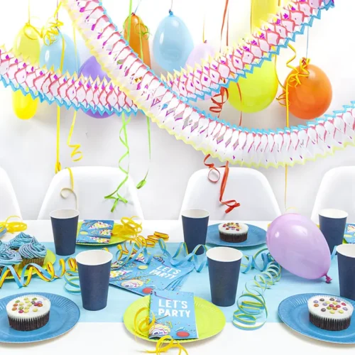 DEKOSET PARTY BLAU für 10 Personen