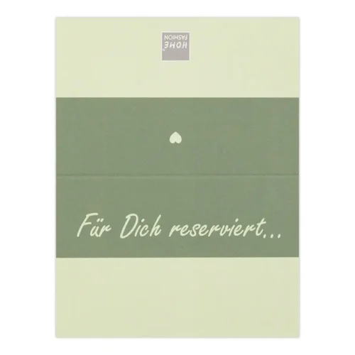 Platzkarte „Uni olive“