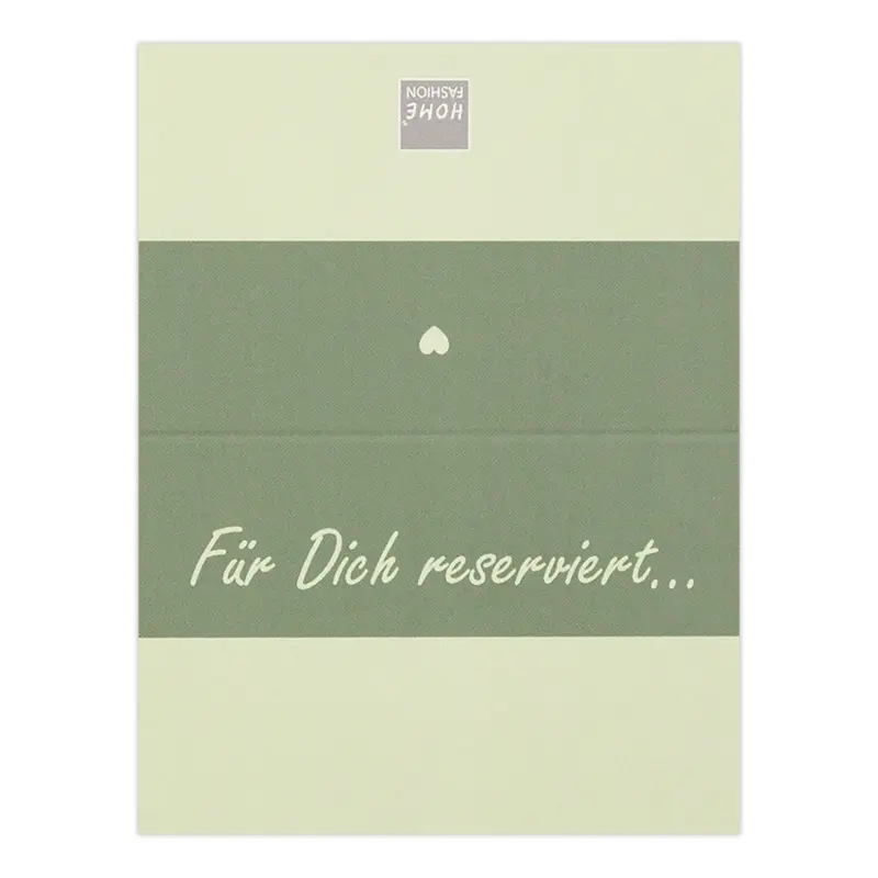 Platzkarte „Uni olive“