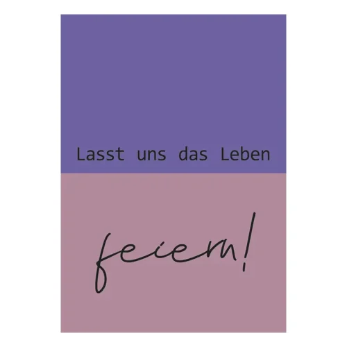 Grußkarte „Leben feiern“
