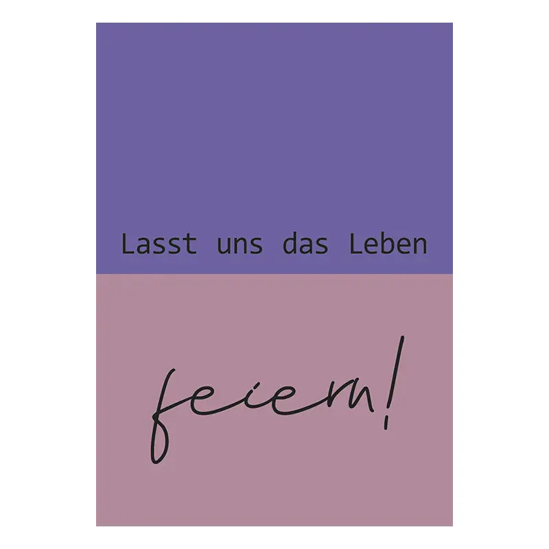 Grußkarte „Leben feiern“