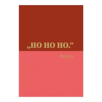 Grußkarte "HO HO HO"