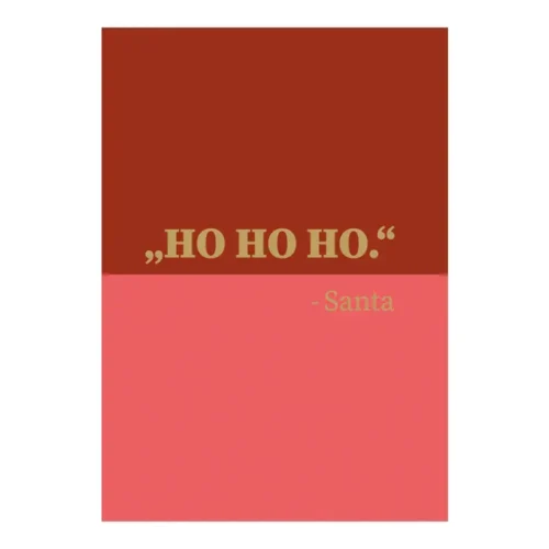 Grußkarte „HO HO HO“