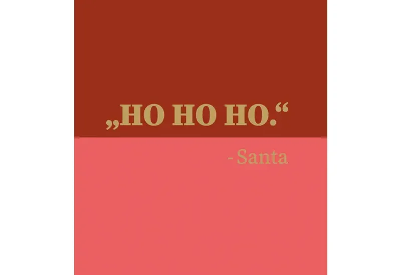 Grußkarte "HO HO HO" foobar