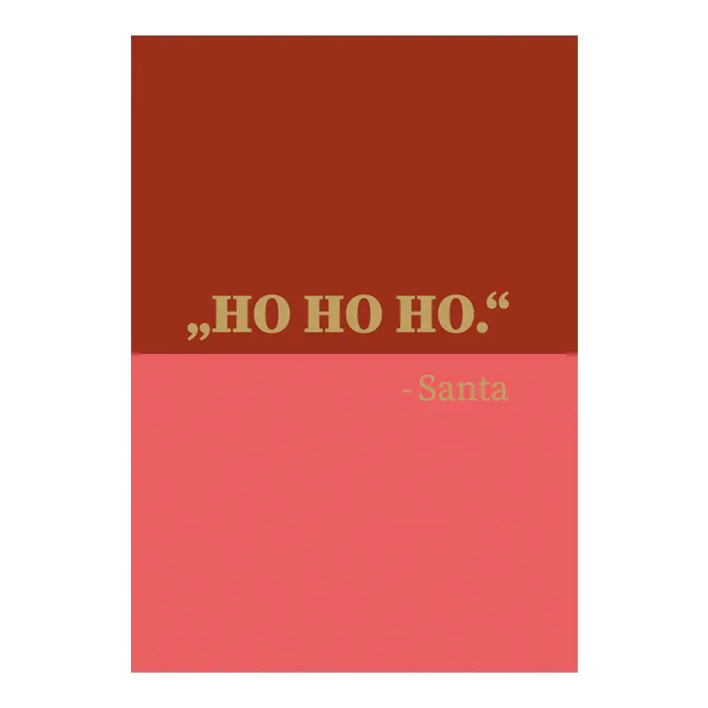 Grußkarte „HO HO HO“