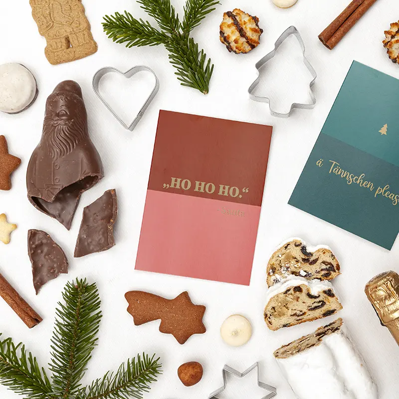 Grußkarte „HO HO HO“