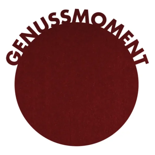 Filzuntersetzer “Genussmoment bordeaux”