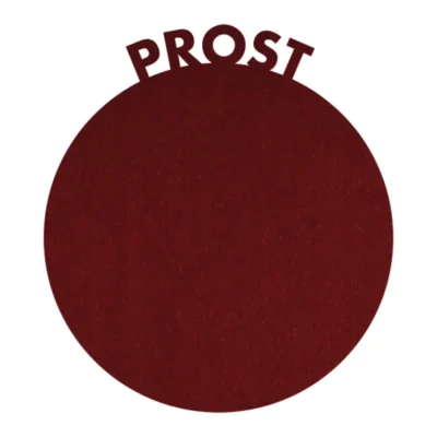 Filzuntersetzer "Prost bordeaux"