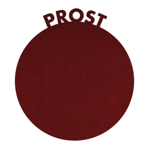 Filzuntersetzer “Prost bordeaux”