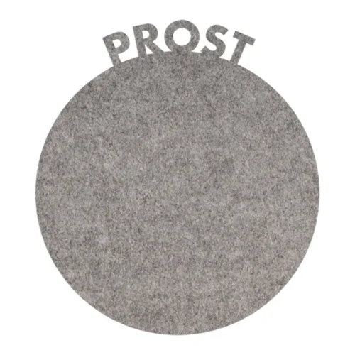 Filzuntersetzer “Prost grau”