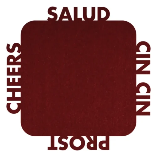 Filzuntersetzer “Salud bordeaux”