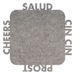 thumbnail Filzuntersetzer “Salud grau”
