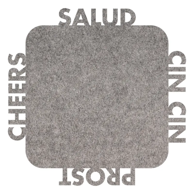 Filzuntersetzer “Salud grau”