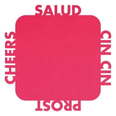 Filzuntersetzer "Salud pink"