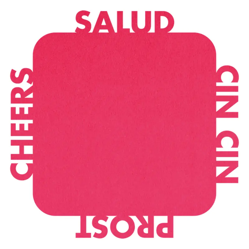 Filzuntersetzer “Salud pink”
