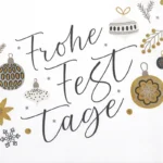 Vorschaubild Frohe Festtage weiß