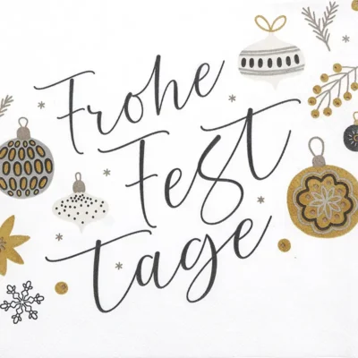 Frohe Festtage weiß