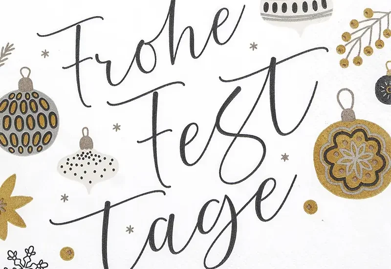 Frohe Festtage weiß foobar