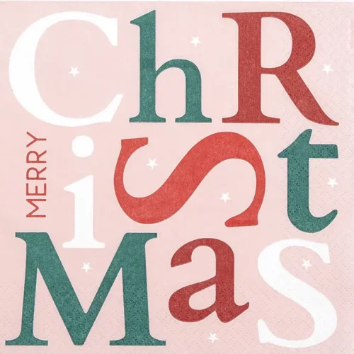 Christmas Letters pink