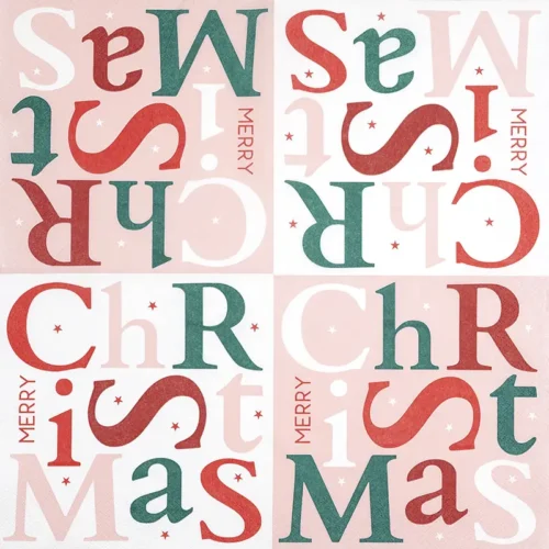 Christmas Letters pink