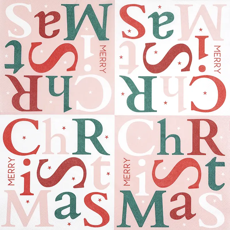 Christmas Letters pink