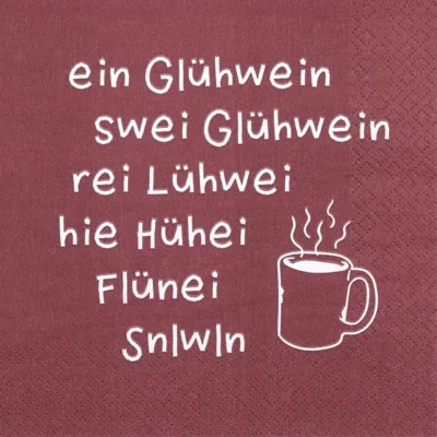 ein Glühwein rot