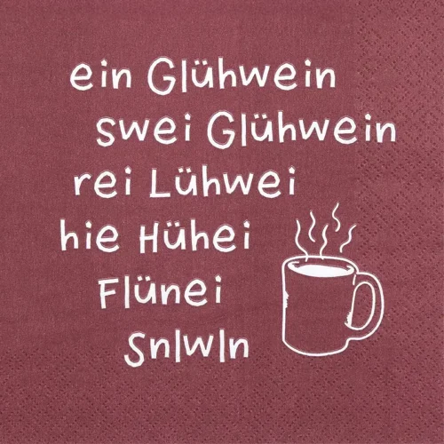 ein Glühwein rot