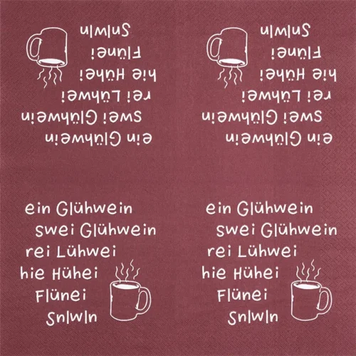 ein Glühwein rot