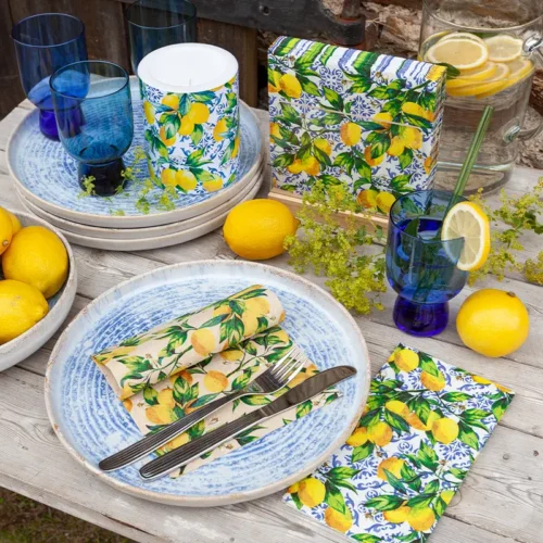 Citrus Branches on Tiles