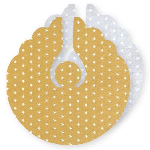 Serviette Angel Mini Stars gold/silver