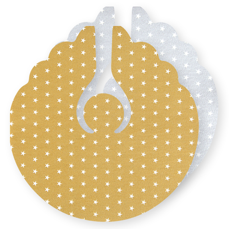 Serviette Angel Mini Stars gold/silver