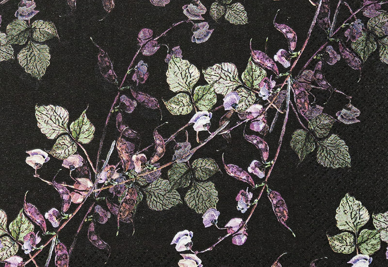 Serviette: Mitternachtsliebchen (kleines Muster)
