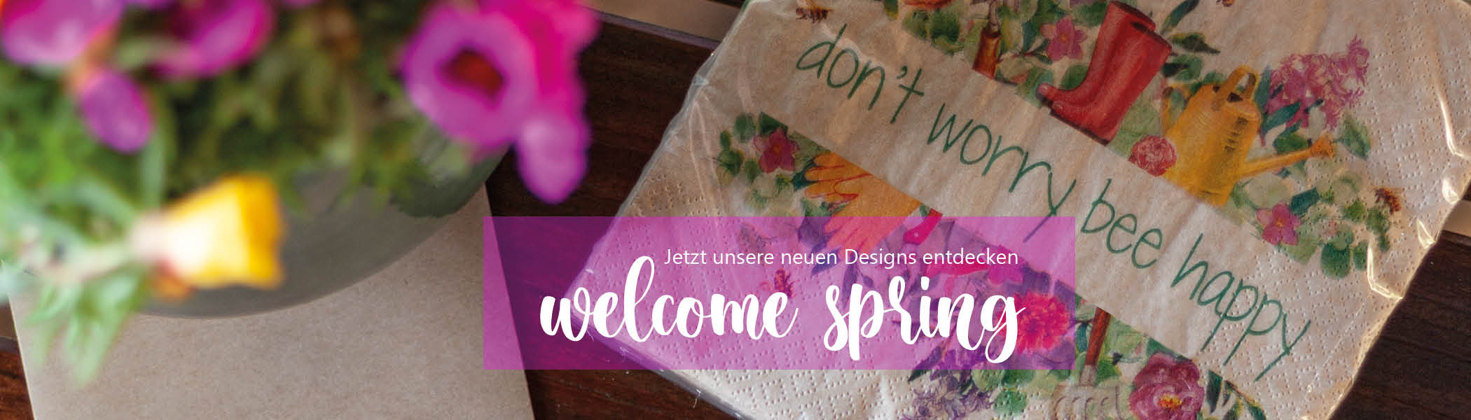 Banner für neue Frühlingsdesign